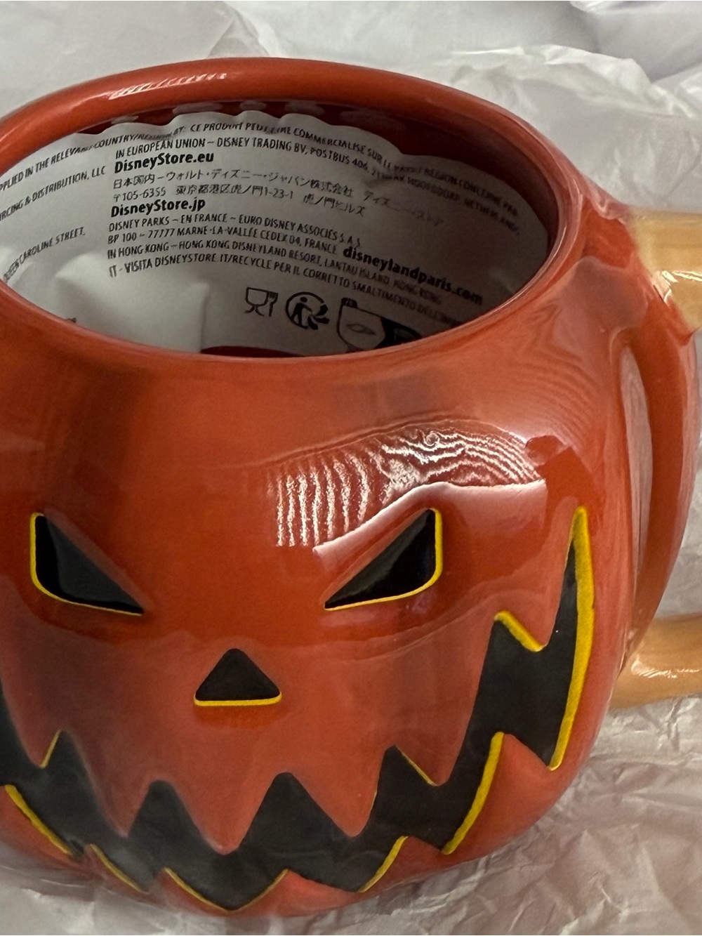 Disney Parks The Pumpkin King Mug Nightmare Before Christmas Jack Skellington